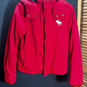 Abercrombie Kids Red Winter Jacket | Size XL (16)